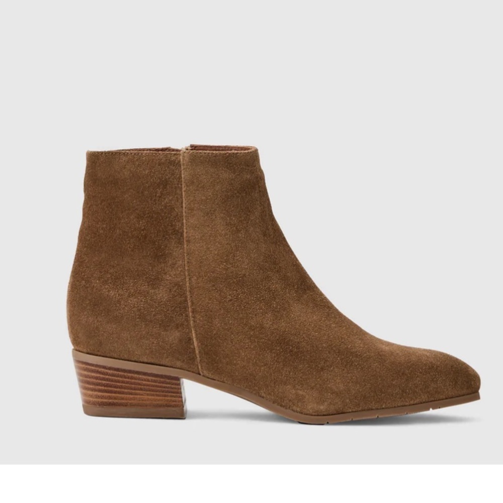 Aquatalia Fuocco Suede Ankle Boots Champagne Weatherproof Size 11 $425 Retail
